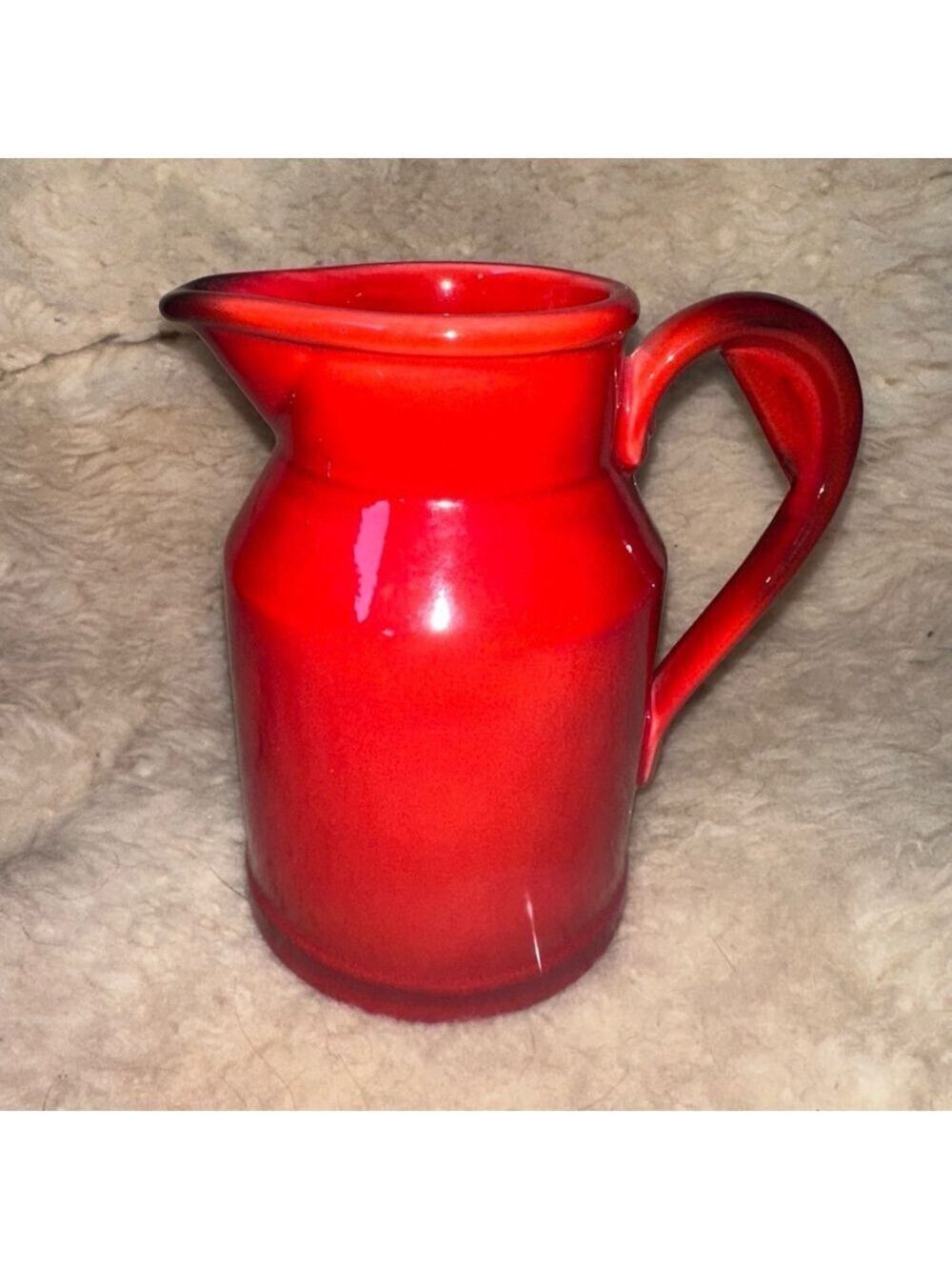 Vintage Metlox Poppytrail Red Rooster Coffee 20oz Pitcher Retro MCM